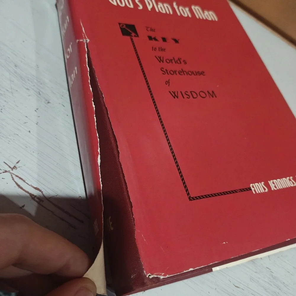 Vintage God's Plan for Man Finis Jennings Dake 1949 World's storehouse of wisdom
